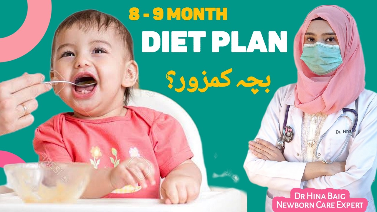 8–9 Month Baby food Chart | Foods That Really Work for Weight Gain | Dr. Hina Baig