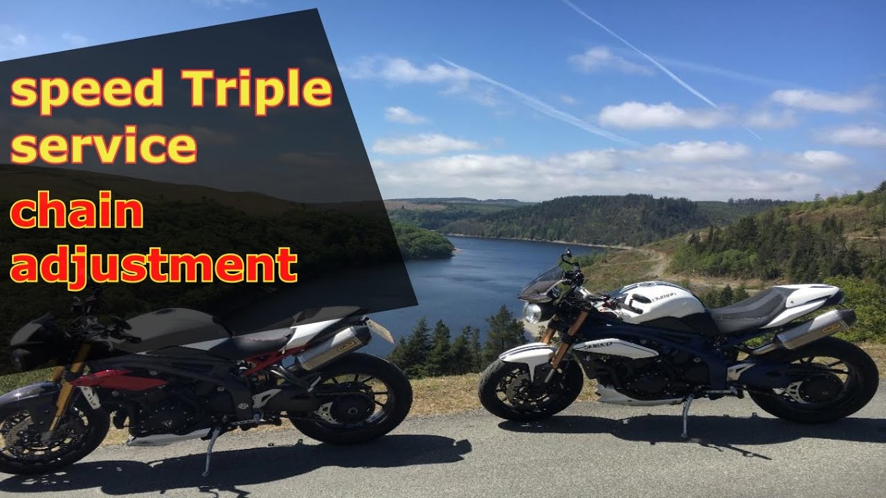 Speed Triple service - chain adjustment