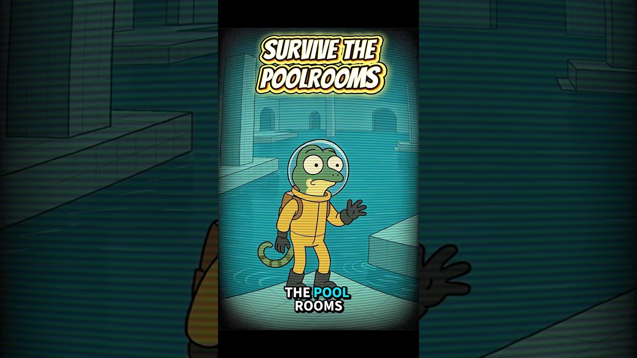 Survive the Poolrooms in 40 Seconds (Backrooms Guide)#horror #kaposhow #backrooms #poolrooms #shorts