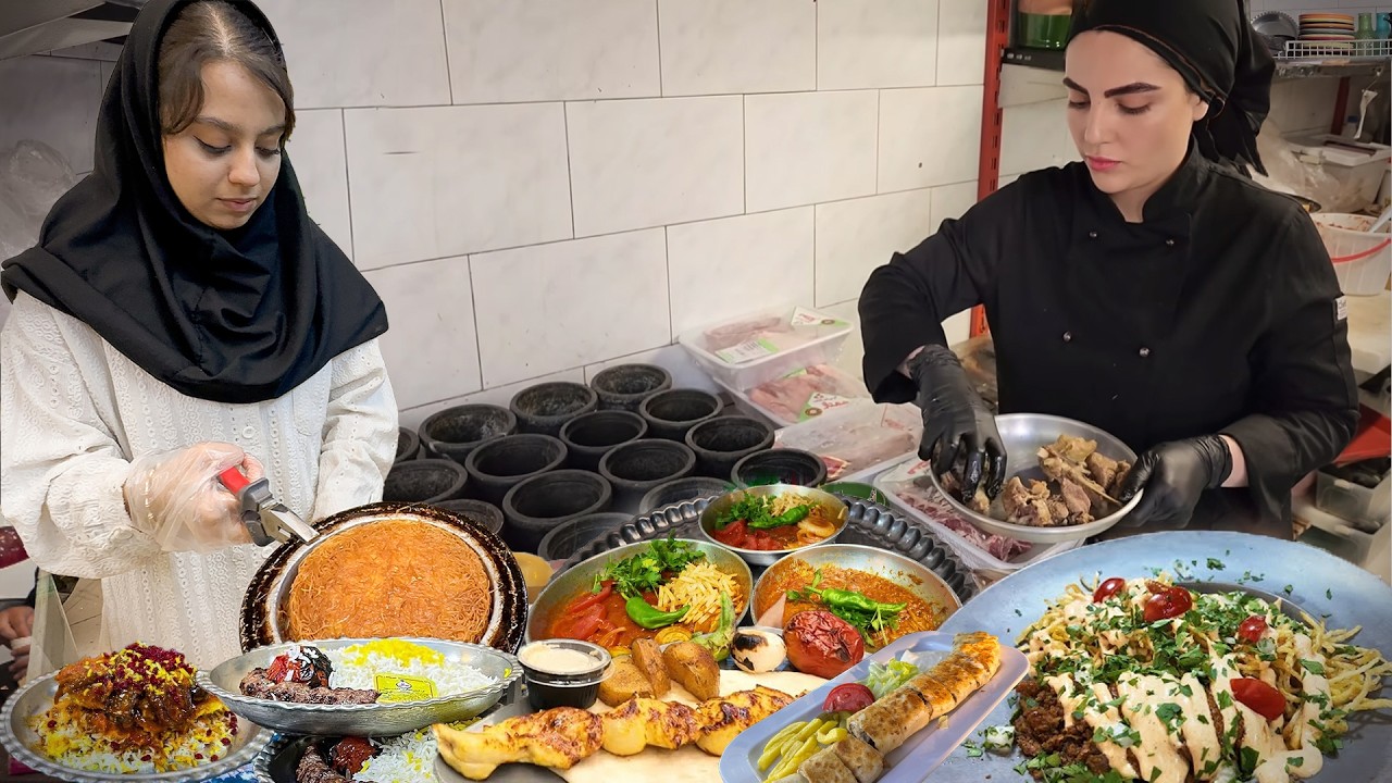 &iexcl;La due&ntilde;a de restaurante m&aacute;s guapa de Ir&aacute;n! Maestra de la comida persa