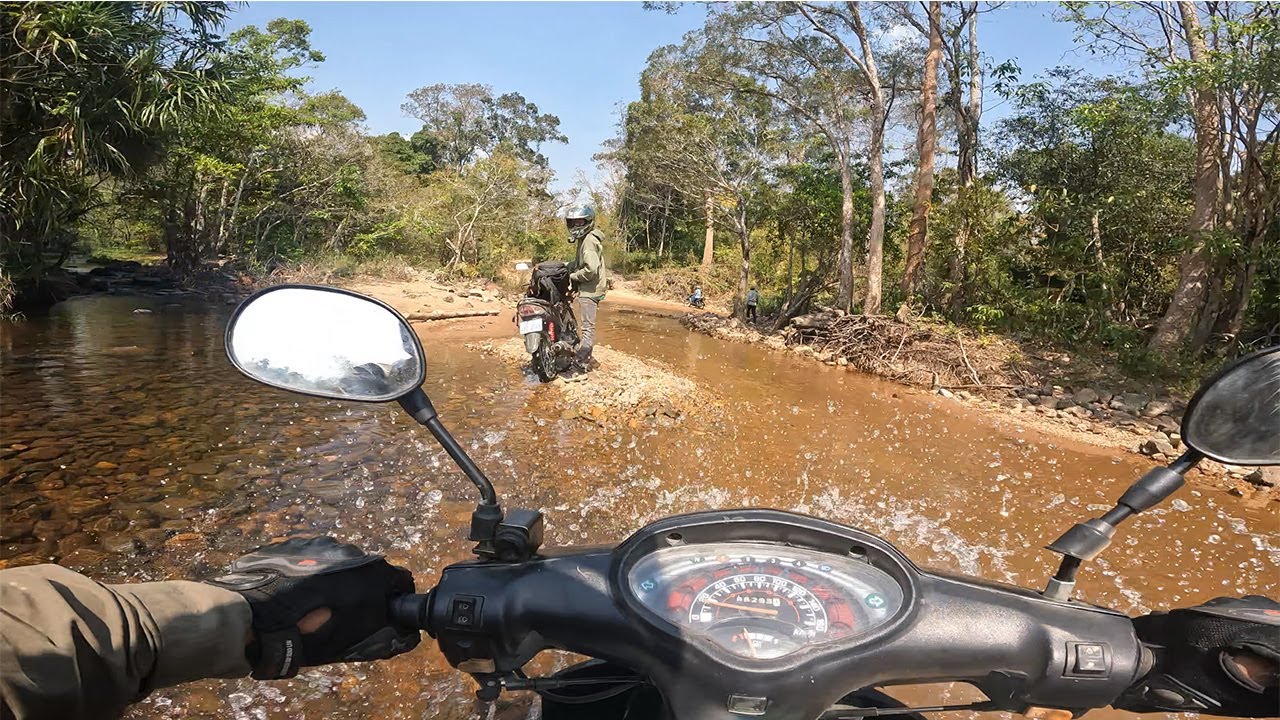 អូរចម្លងទាវ ផ្លូវទៅឆាយរាប - Ride Camp & Cook - Ep 113