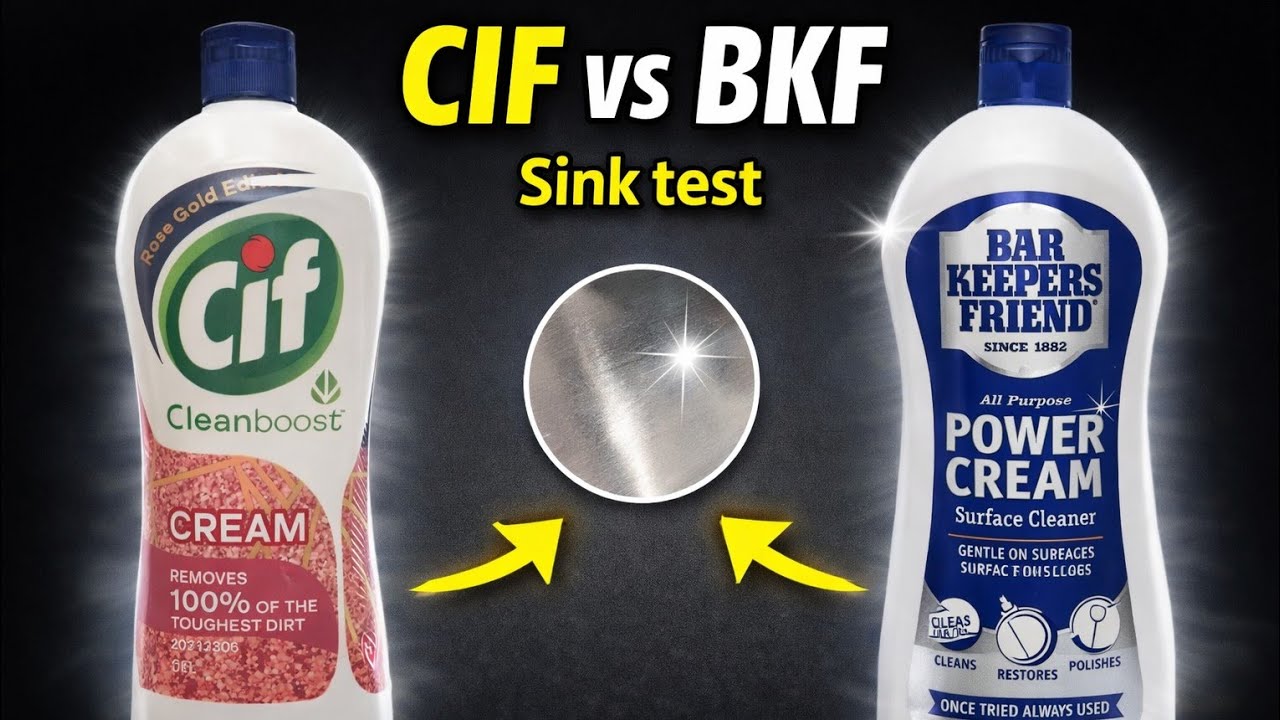 Cif vs Bar Keepers Friend | Best Cleaner for Stainless Steel Sink?