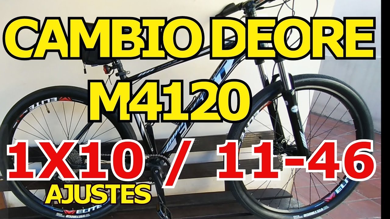 Cambio Deore M4120. Ajustes na configuração da Relação para Melhora da Performance.