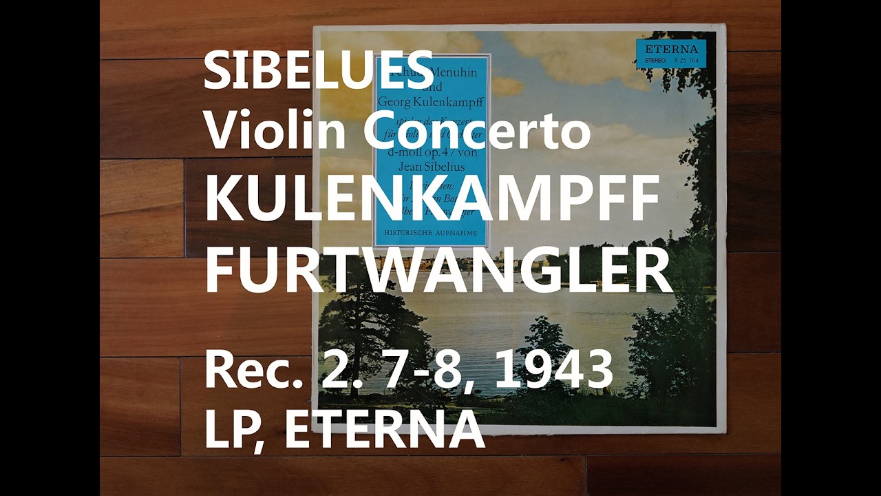 [LP] Sibelius VC Kulenkampff Furtwangler 1943 LP.Eterna