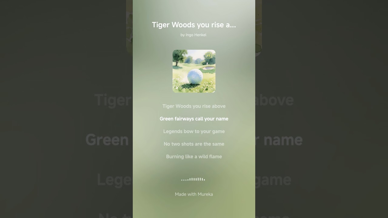 Tiger Woods you rise above 