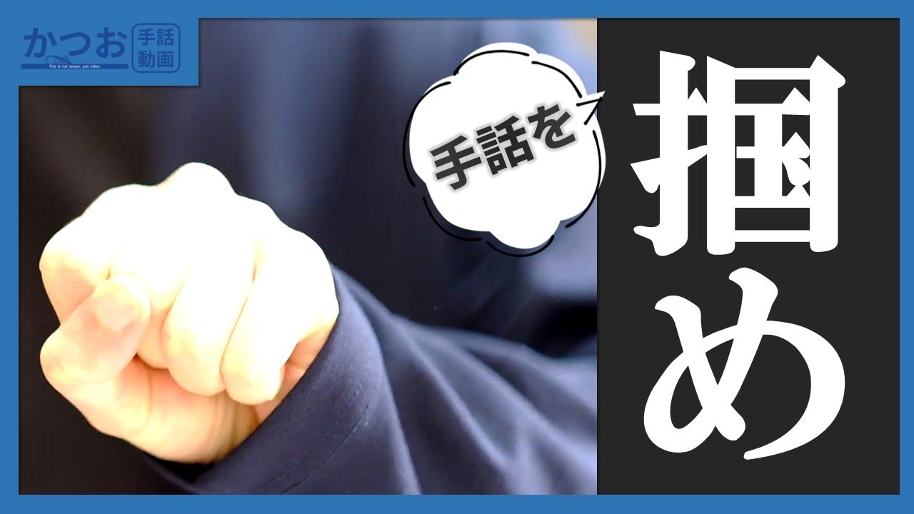 手話を「掴む」？| #254