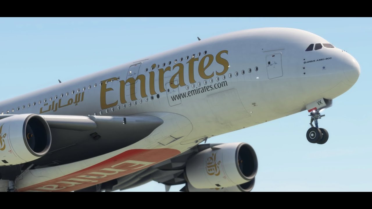 FBW A380X departure out of Manchester #midrange #msfs2020