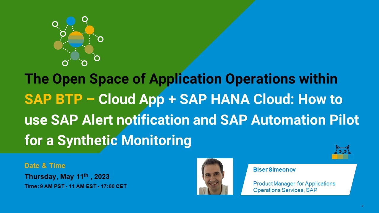 The Open Space of Application Operations within SAP BTP  -  SAP Alert notifica. & SAP Automat. Pilot