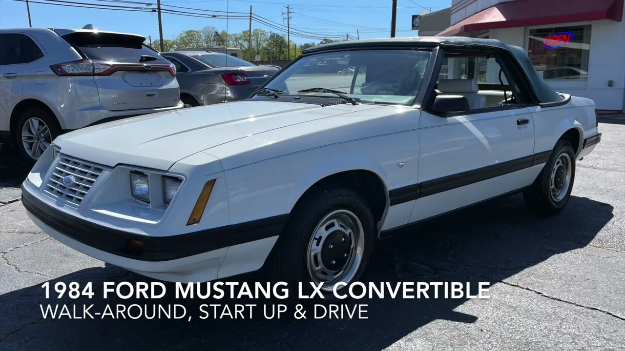 1984 Ford Mustang LX Convertible - Walk Around, Start-Up & Drive