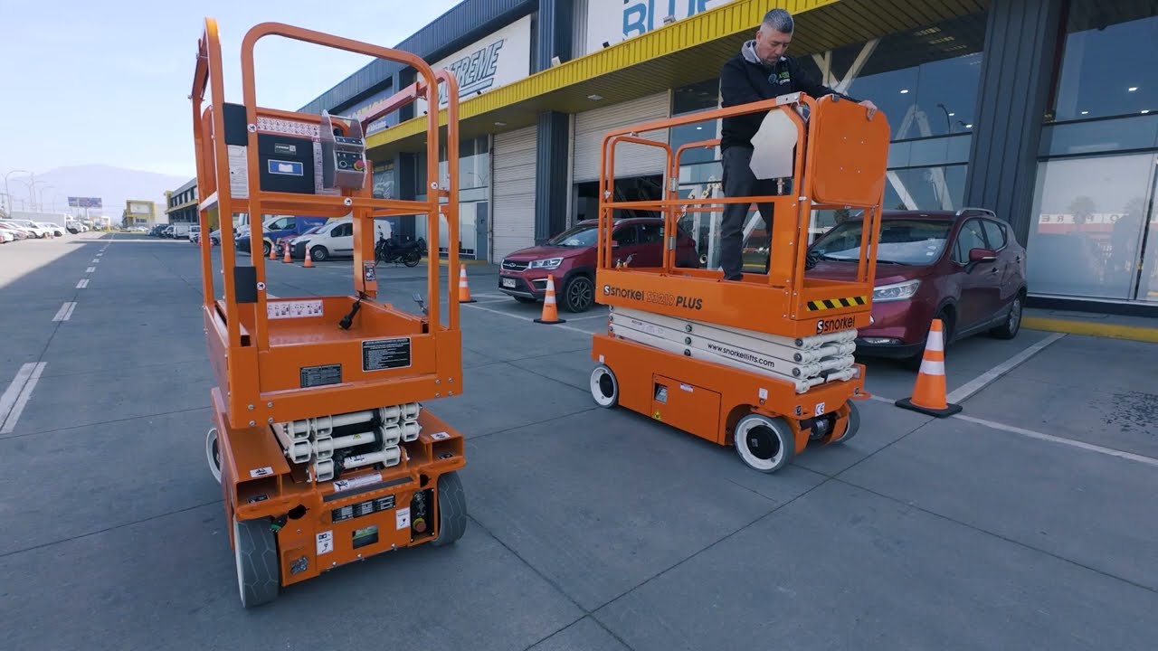 [SNORKEL] Plataformas tijera S3013 MINI y S3219 PLUS | AHERN Chile | Mercado Vial TV