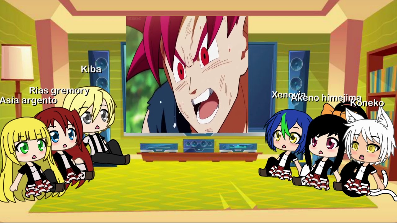 clan gremory reacciona a goku vs kefla (perdon por la marca de agua)