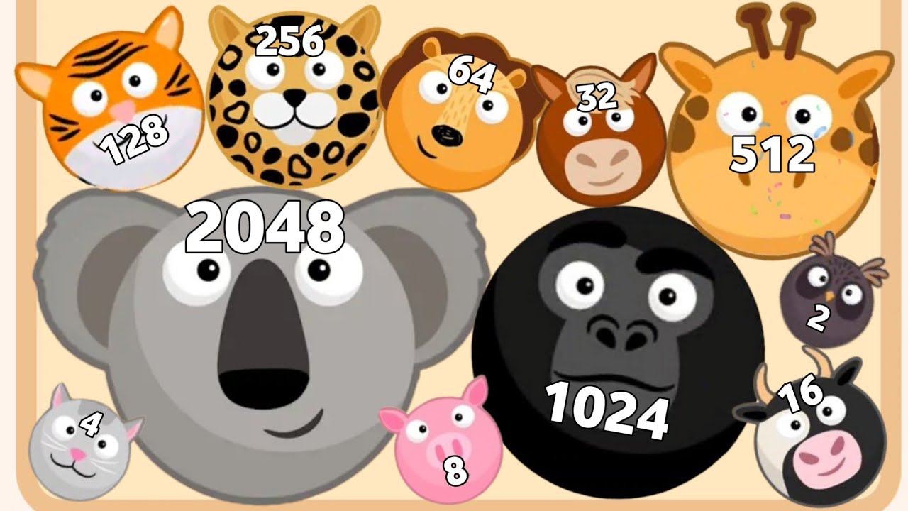 MERGE ANIMAL 3D - ASMR Gameplay (Animal Evolution, Level Up Jelly Balls 2048)