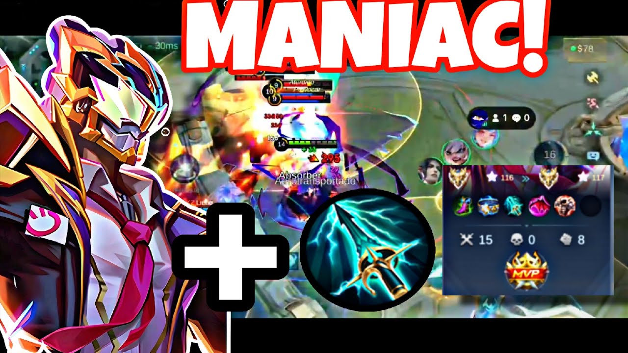 Fredrinn + perforador | Maniac Rank Inmortal | Partida en vivo by Nelxsu MLBB