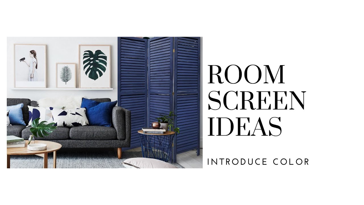 Decorating with Room Screens | From Blah to Blue
