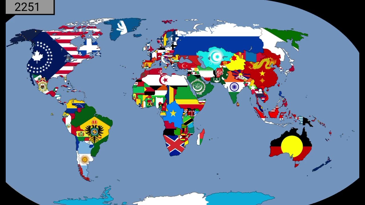 Next 1000 years of the world with flags (2025-3025)