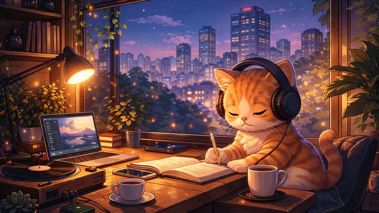 Lo-Fi Beats to Relax, Study & Chill 🐱🌙 | Cozy Vibes