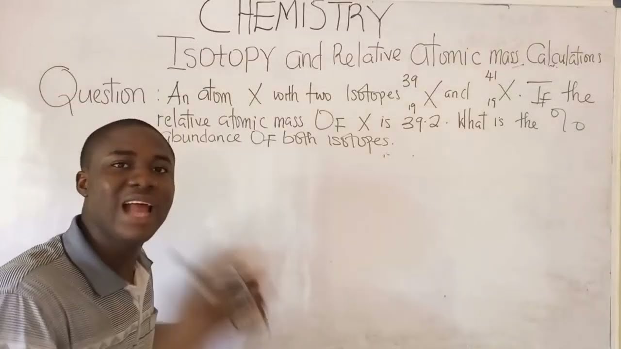 2025 JAMB Class on Relative atomic mass Calculations