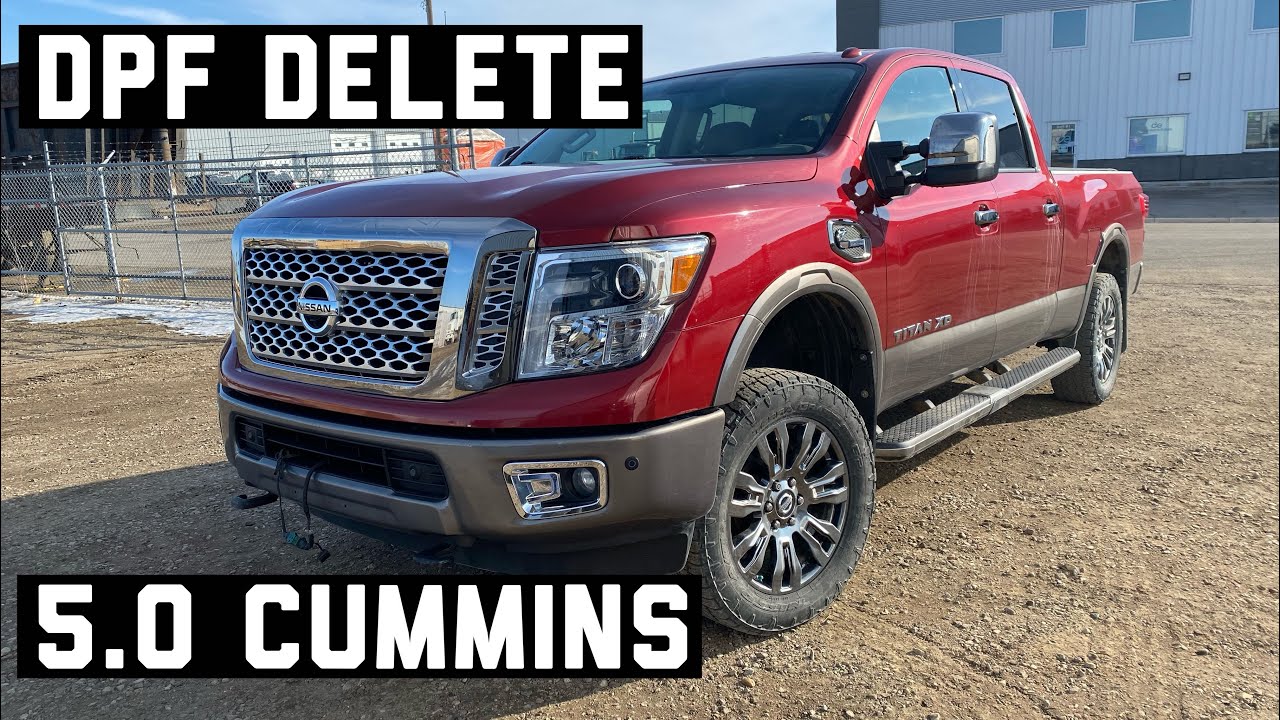DPF DELETE on 2016 NISSAN TITAN 5.0 CUMMINS