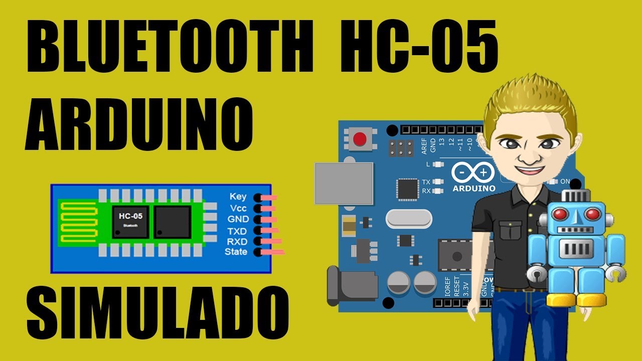 ✅ MODULO BLUETOOTH  HC05 Y ARDUINO EN PROTEUS - MUY FÁCIL