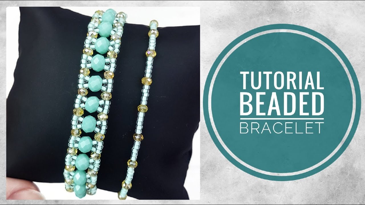 #МК - Браслет из ронделей и бисера с Beebeecraft | #Tutorial - Rondel and Bead Bracelet(Beebeecraft)