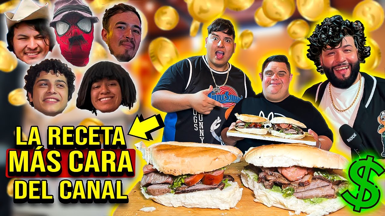 MEGA TORTAS de PICAÑA y ARRACHERA para YOUTUBERS FAMOSOS 🍖🔥