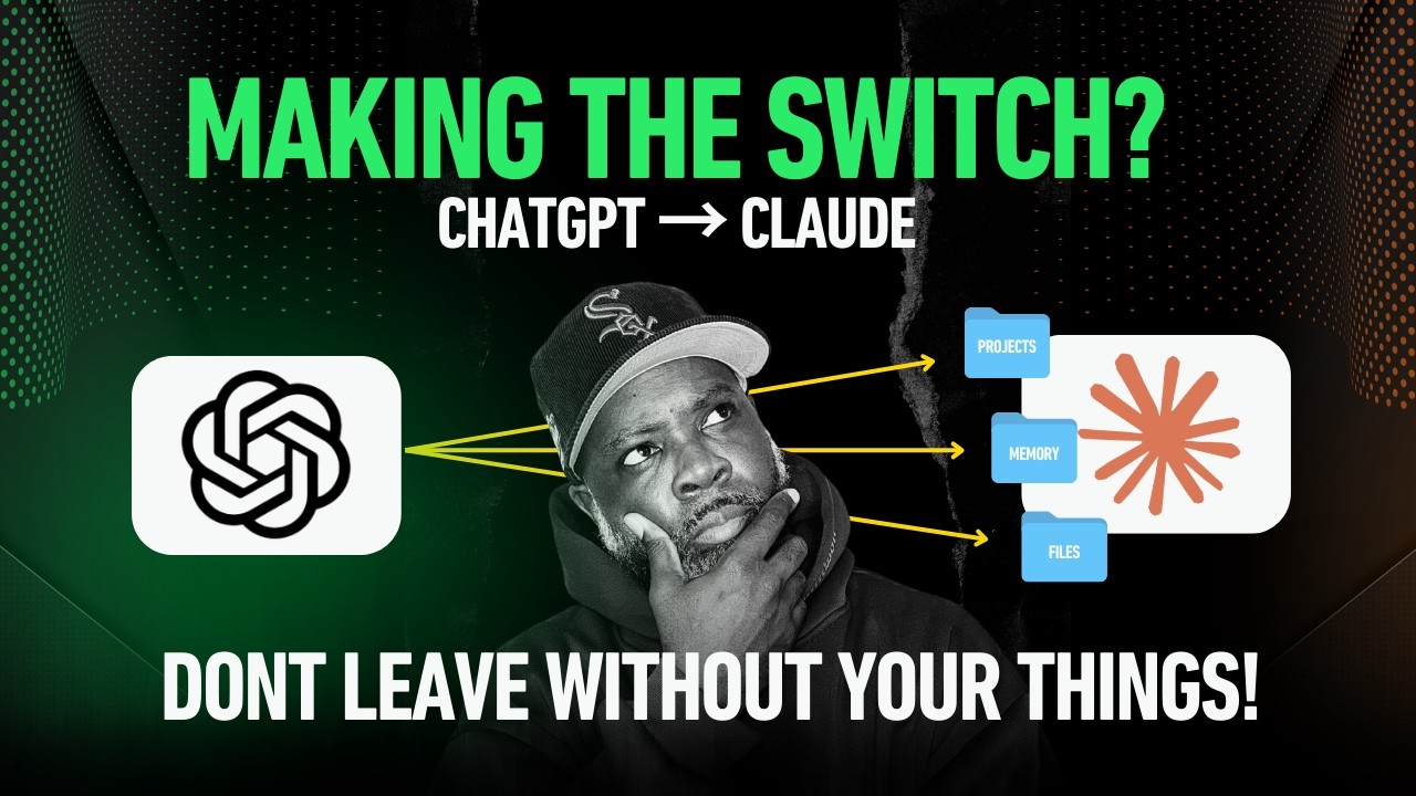Switching From ChatGPT to Claude? Here's How to Take EVERYTHING With You.