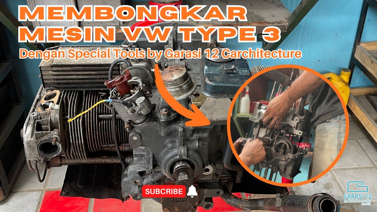 Bongkar Mesin VW Type 3 Air-Cooled | Kondisinya Ternyata Lebih Parah dari Dugaan #vw #mechanic