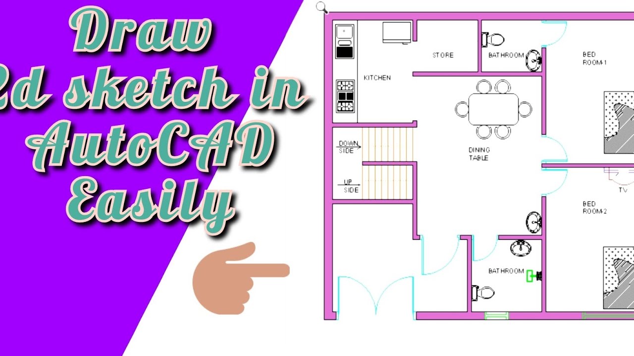 how to draw House layout in AutoCAD (आसानी से बनाए घर नक्शा)