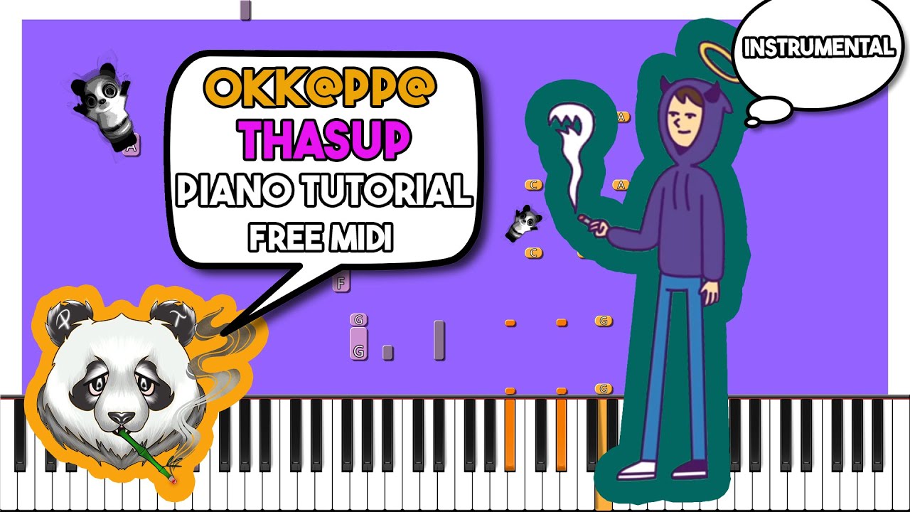 THASUP - OKK@PP@ - KARAOKE Piano Tutorial