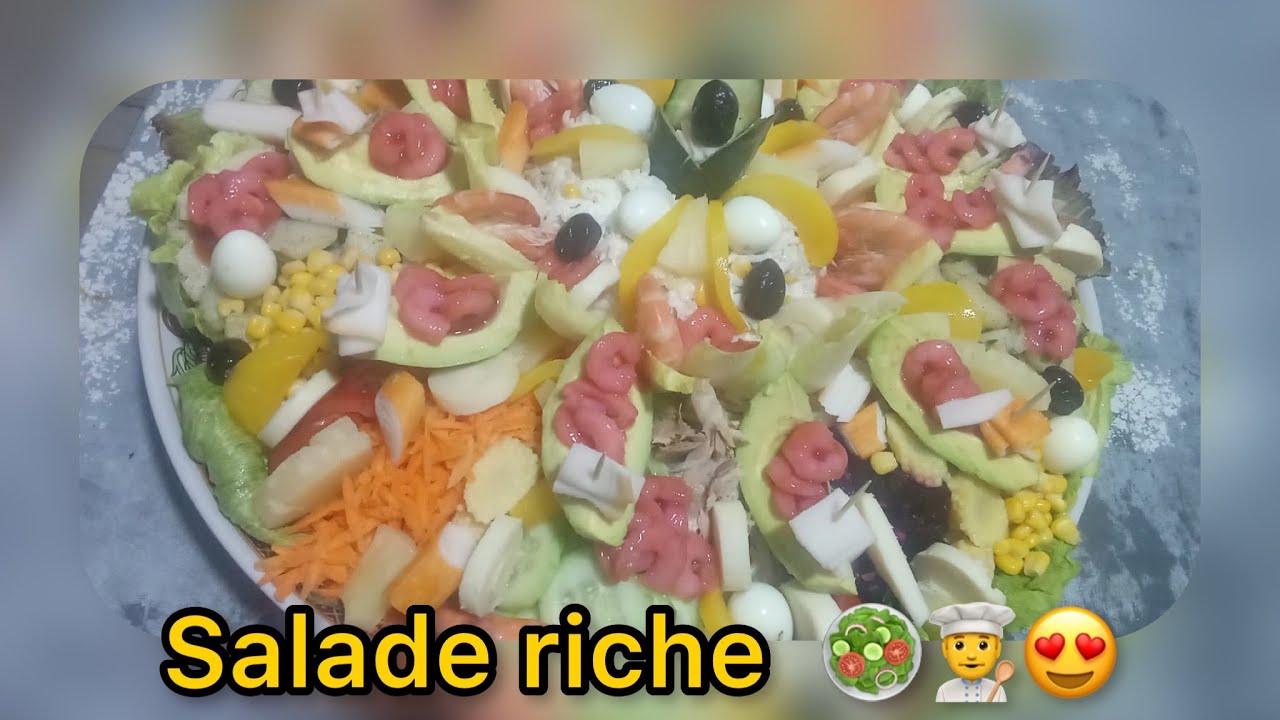 Préparation de la Salade Riche avec Chef Hicham El Mardi