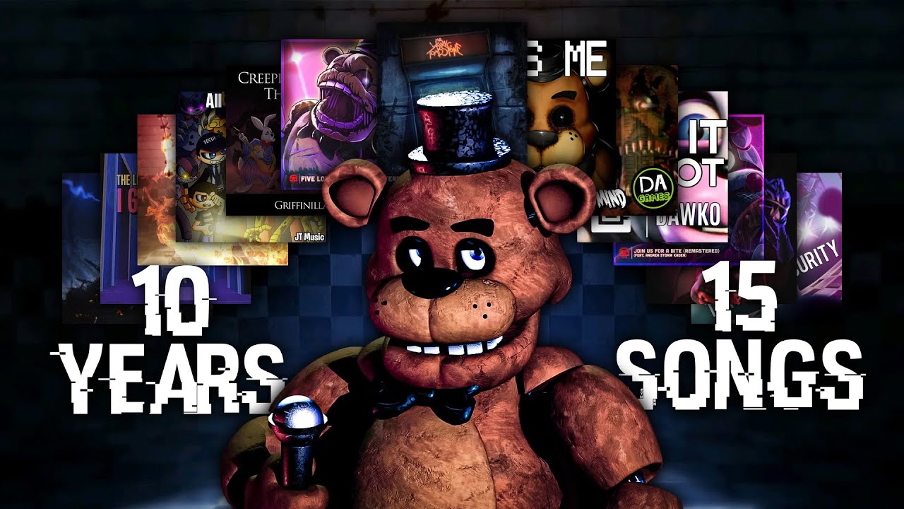 THE ULTIMATE FNAF MEDLEY (15 SONG COVERS) | 10 Year FNAF Anniversary