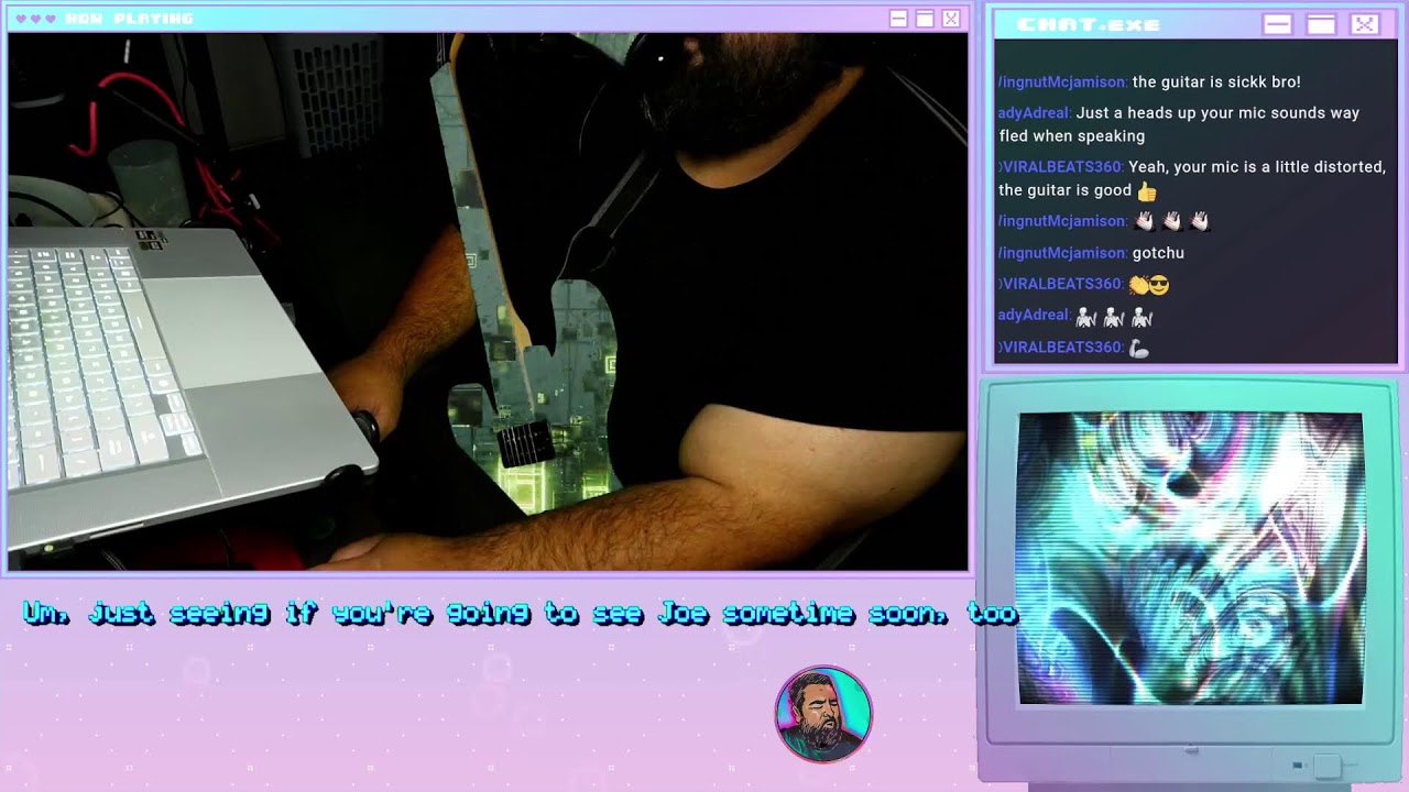 Strumming Strings and Talking Thoughts pt. 4 !commands command added to twitch