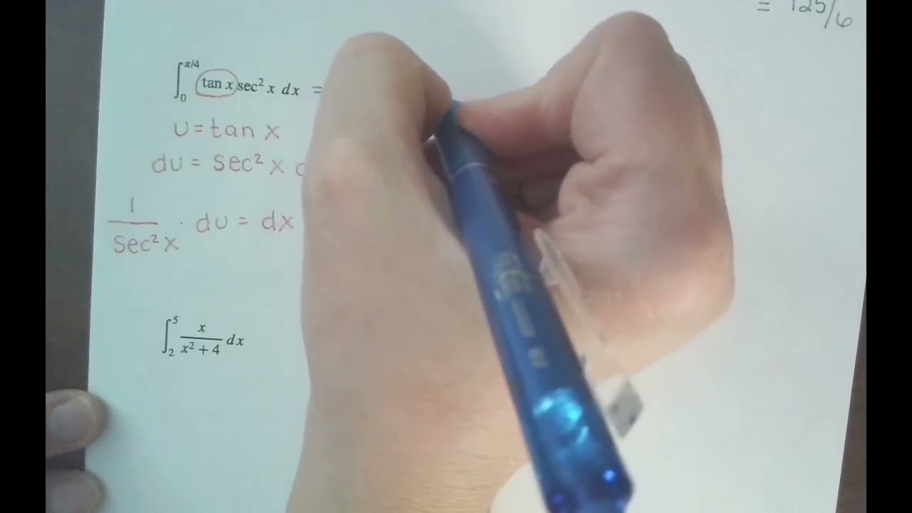 U-Substitution - Adjusting Endpoints of Definite Integrals (6.9)