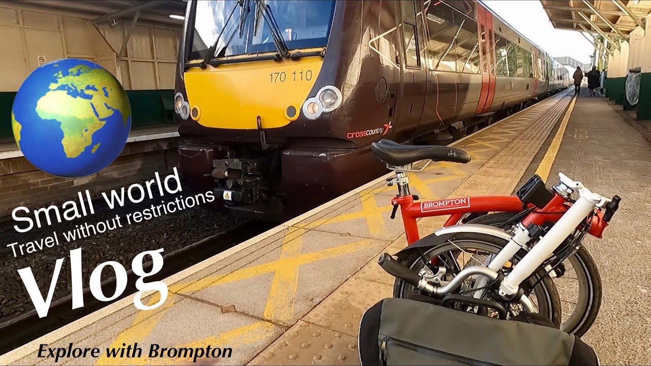 Brompton train ride vlog to meet new friend in Sheffield. England
