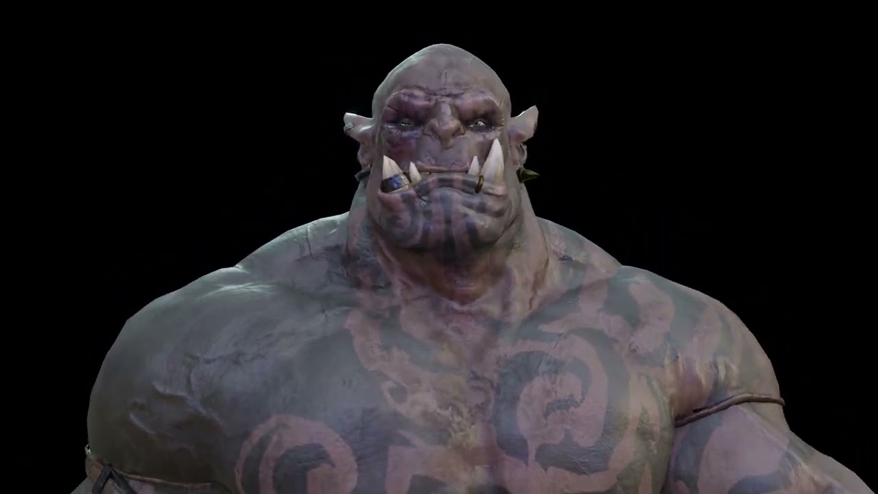 My Orc from GameDev Character Course -  Walking Animation