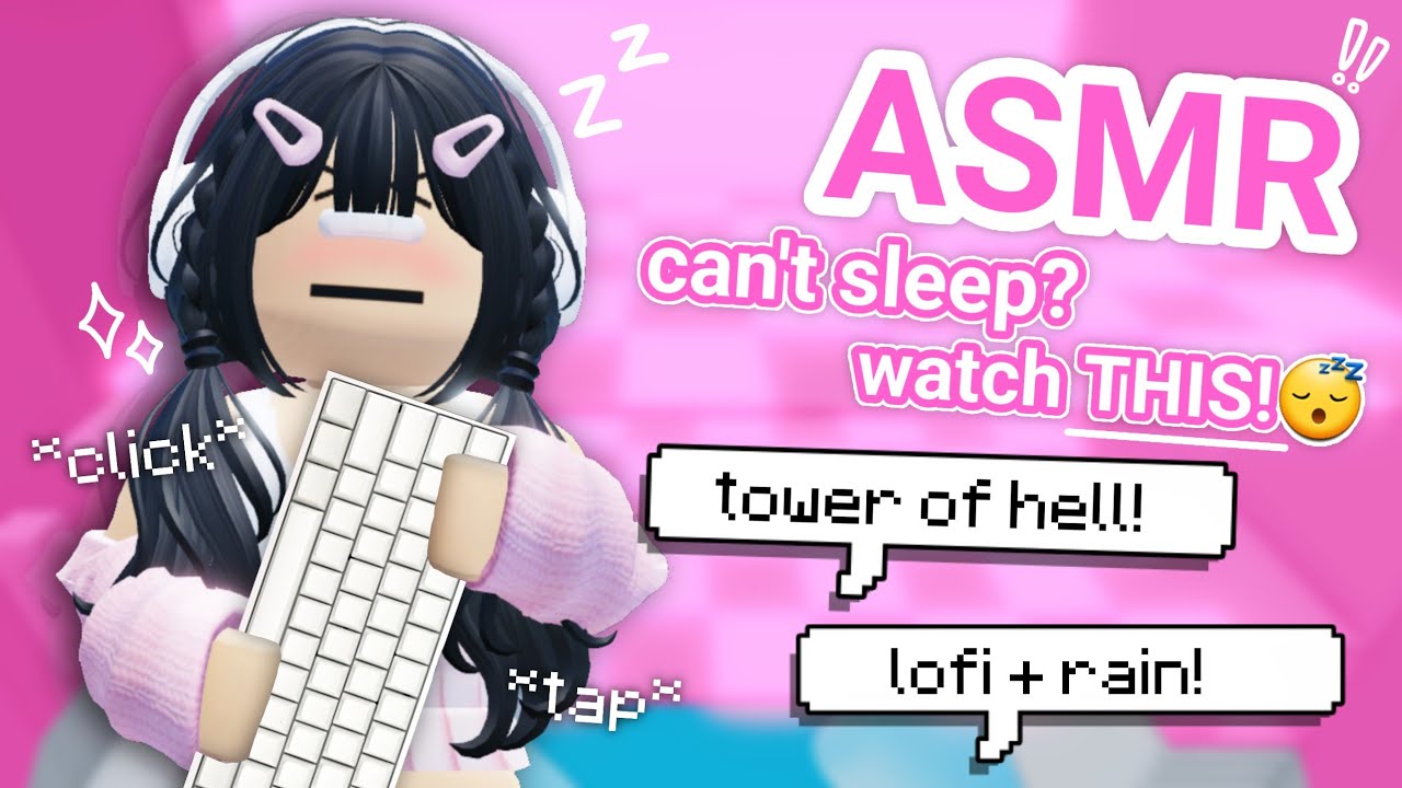 Can't Sleep? Watch THIS! (Roblox Keyboard ASMR - Tower of Hell)
