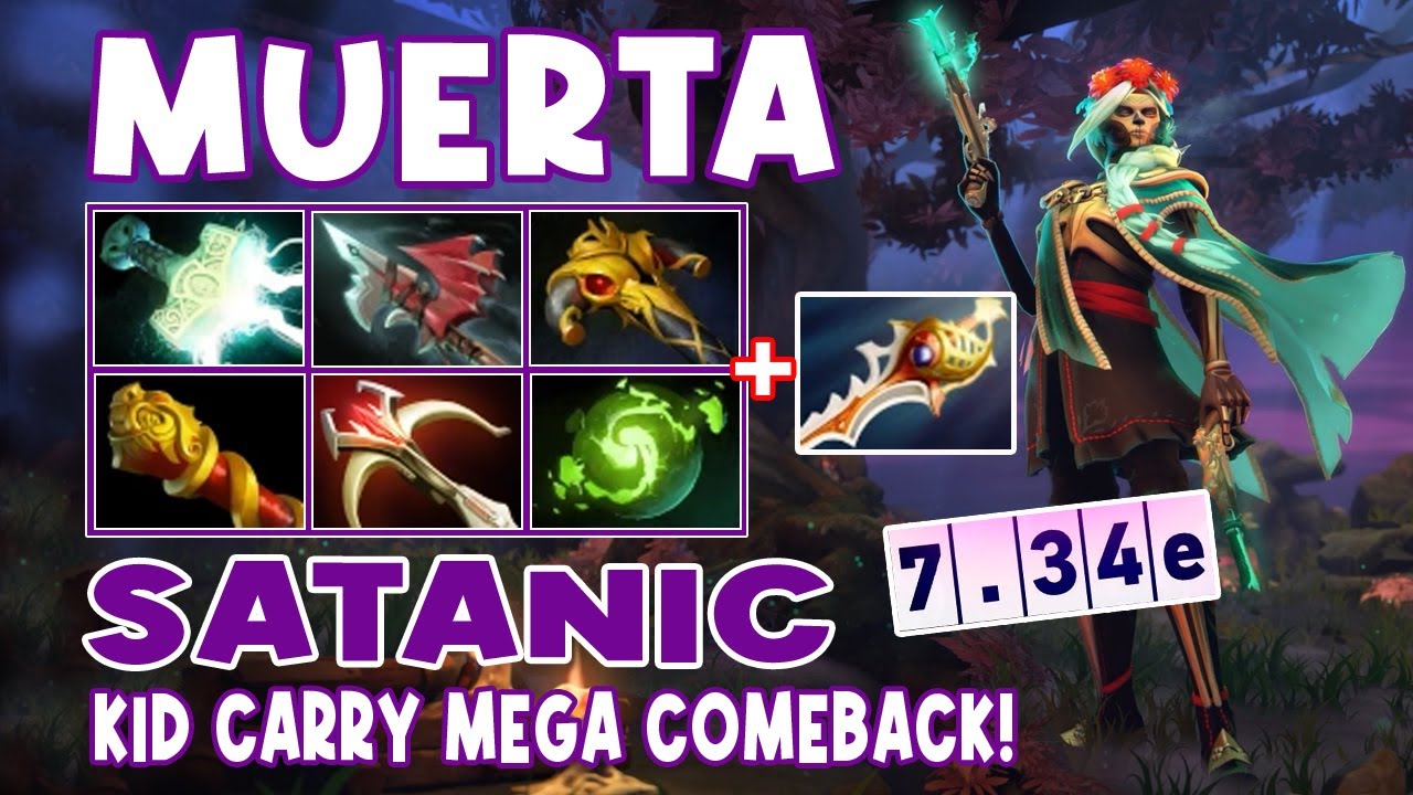 Muerta Satanic Highlights KID CARRY MEGA COMEBACK - Daily Dota 2 TV #dota2 #dota2highlights