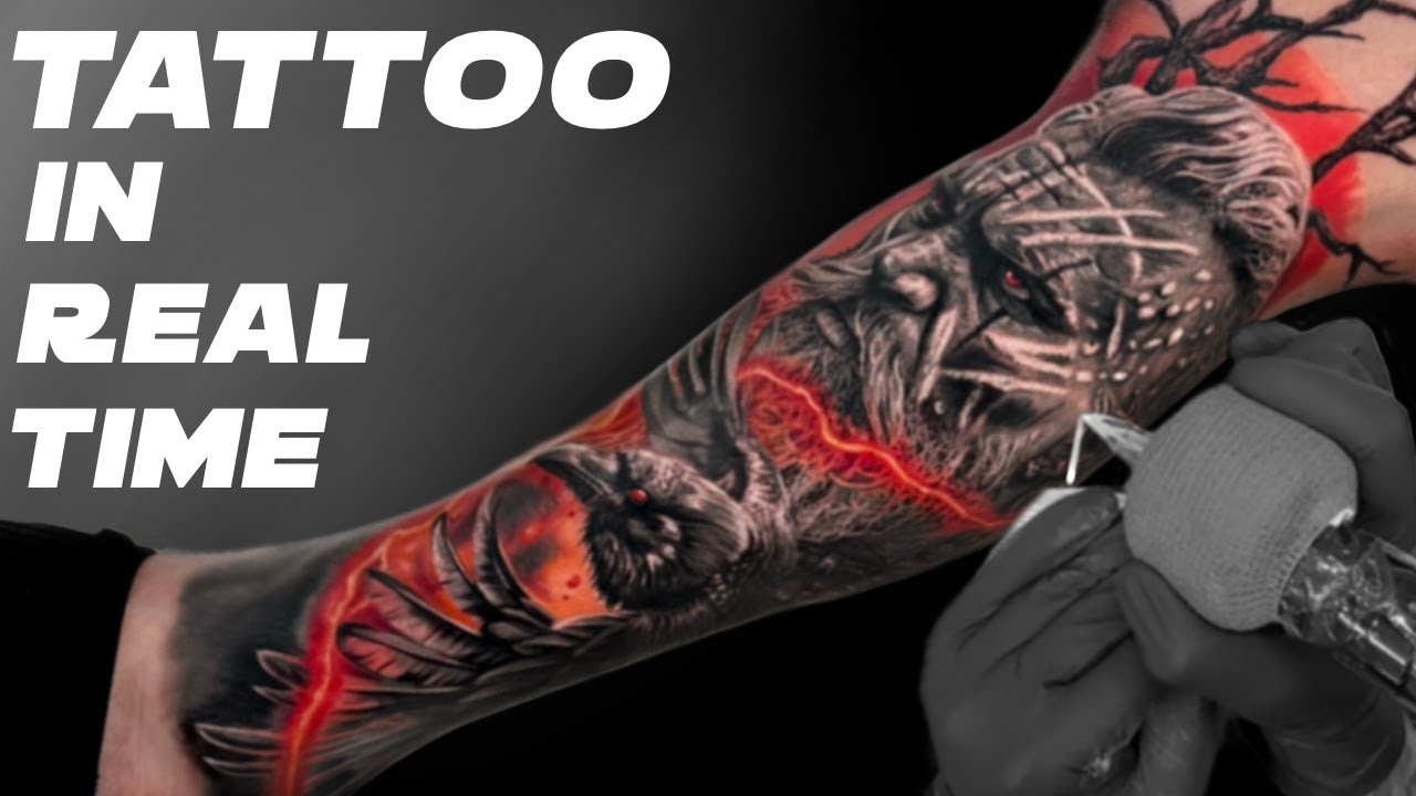 HUGE VIKING LEG TATTOO| WE LOST POWER! | CHRIS SINCLAIR TATTOOS