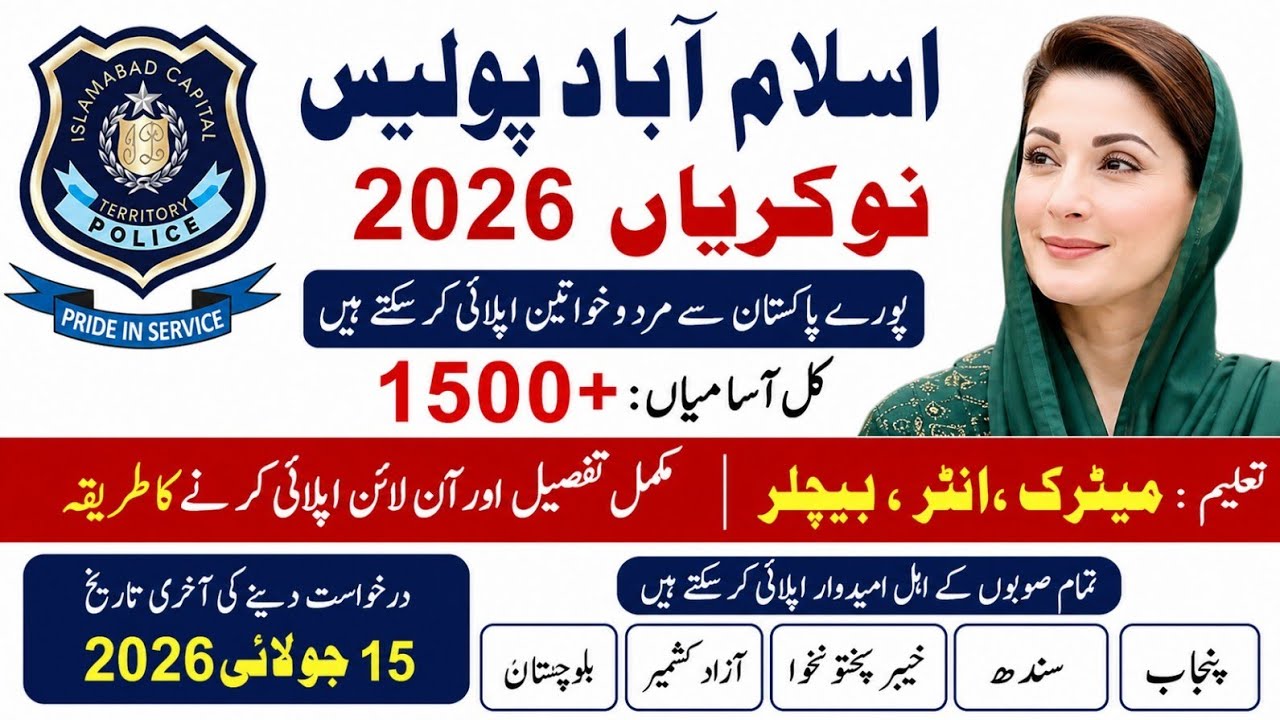New Islamabad Police Jobs 2026 | How to Apply Islamabad Police Job Online | Latest Police Jobs 2026