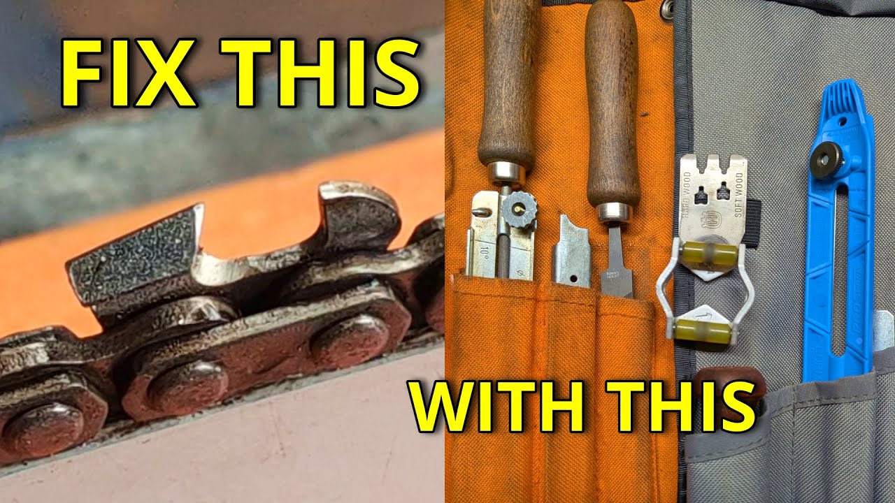 Basic Sharpening - Stihl kit, Husky roller guide, Vallorbe file kit