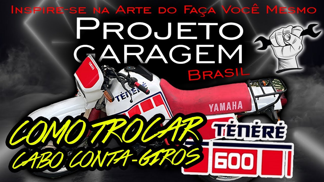 MANUTENÇÃO TÉNÉRÉ XT600 TROCA DO CABO DO CONTAGIROS FÁCIL