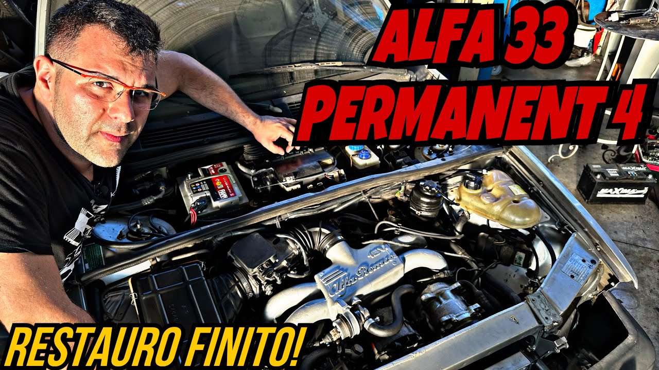 ALFA 33 Q4 permanent 4 pronta a tornare su strada dopo il restauro!  #alfaromeo33 #old #oldschool
