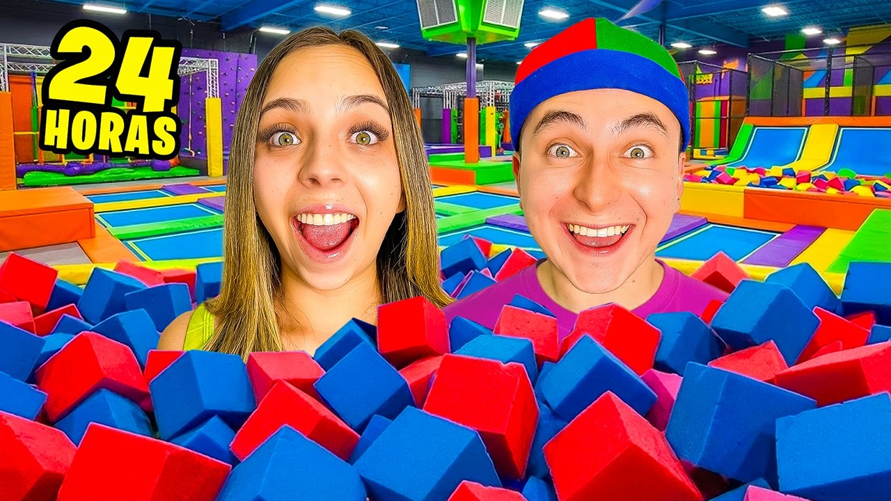 24 HORAS EN UN PARQUE DE TRAMPOLINES