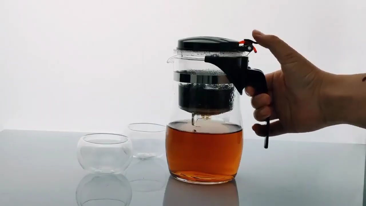 Bule Chaleira Vidro Com Infusor Ch&aacute; Jarra 900 Ml - Produtos - Mercado Singular