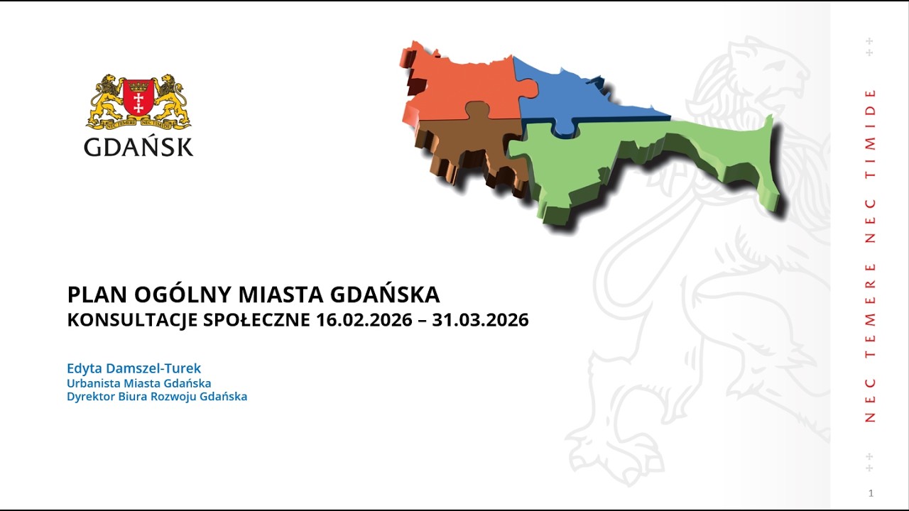 Plan ogólny miasta Gdańska - prezentacja z omówieniem