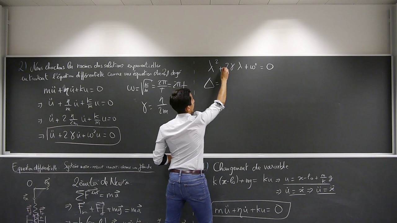 Équation différentielle: oscillateur harmonique amorti 11/26