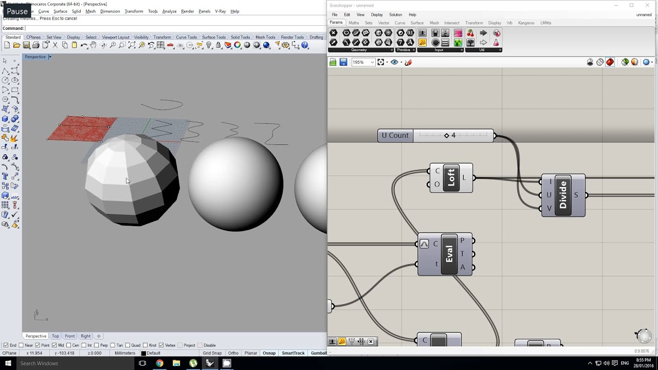 Rhino/Grasshopper - Understanding the fundamentals of NURBS Geometry