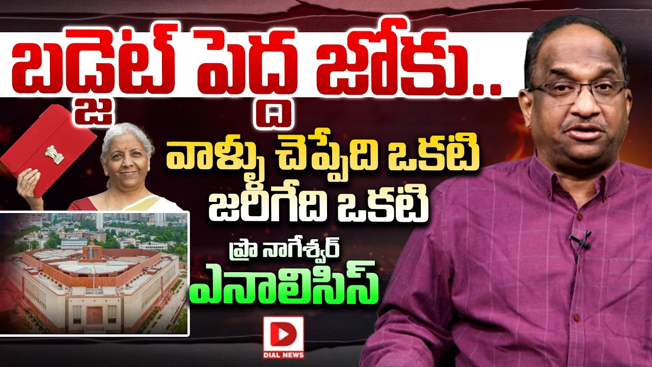 బడ్జెట్ పెద్ద జోకు..వాళ్ళు చెప్పేది ఒకటి జరిగేది ఒకటి..! Prof K Nageshwar Analysis on Union Burget