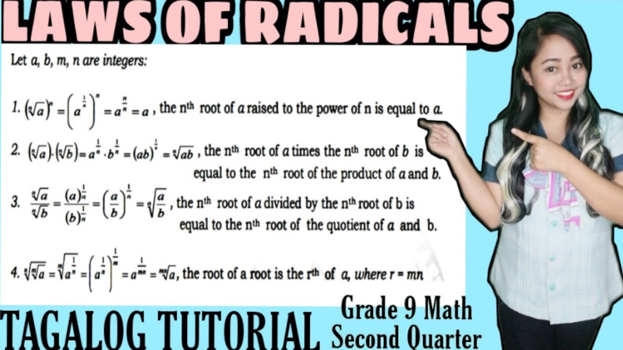 LAWS OF RADICALS | Grade 9 Week 5-6| Tagalog Tutorial |MathTV PH