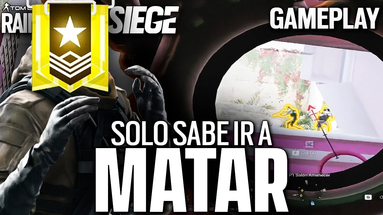 Analizo a un ORO y solo QUIERE ir a MATAR | Rainbow Six Siege Gameplay Español